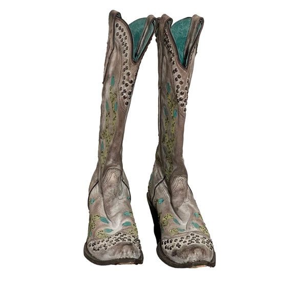 Corral Women’s Boots, Embroidered Cactus, 9 - Picture 7 of 10